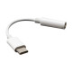 Akasa USB Type-C Male to 3.5mm Jack Female Adapter, 10cm, White