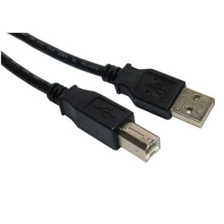 Spire USB-A Male to USB-B Male Converter Cable, 5 Metres, Nickel Connector