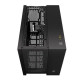 Corsair 2500D Airflow Dual Chamber Gaming Case w/ Glass Window, Micro ATX, Fully Mesh Panelling, USB-C, Asus BTF Compatible, Bla