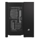 Corsair 2500D Airflow Dual Chamber Gaming Case w/ Glass Window, Micro ATX, Fully Mesh Panelling, USB-C, Asus BTF Compatible, Bla