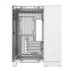 Corsair 2500X Dual Chamber Gaming Case w/ Glass Side &amp; Front, Micro ATX, Mesh Panels, USB-C, Asus BTF Compatible, White