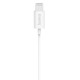 Hama Glow Apple/Lightning Earset with Microphone, Answer Button, Volume Control, White