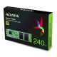 ADATA 240GB Ultimate SU650 M.2 SATA SSD, M.2 2280, SATA3, 3D NAND, R/W 550/500 MB/s, 80K/60K IOPS