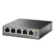 TP-LINK  (TL-SG1005P) 5-Port Gigabit Unmanaged Desktop Switch, 4 Port PoE+, Steel Case