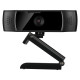 Sandberg USB Autofocus DualMic 1080p Webcam, Glass Lens, Autofocus, Auto Light Adjust, Digital Zoom, Stereo Mic, Clip-on/Stand, 