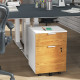 Two-Drawer Lockable Filing Cabinet - Wood Effect