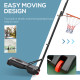 Portable Basketball Hoop Stand 160-210cm Adjustable Height Sturdy Rim Hoop w/ Large Wheels Stable Base &amp; Net Free Standing