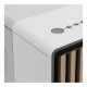 Fractal Design North Chalk White (White Solid) Case, ATX, Fine Mesh Side, 2 Fans, USB-C, Oak Front