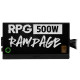 GameMax 500W RPG Rampage PSU, Fully Wired, 80+ Bronze, Flat Black Cables, Power Lead Not Included