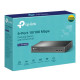 TP-LINK (TL-SF1009P) 9-Port 10/100 Unmanaged Desktop Switch, 8 Port PoE+, Steel Case