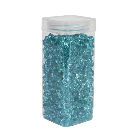 Small Turquoise Acrylic Stone in Square Jar (320gr)