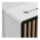 Fractal Design North XL Chalk White (White Solid) Case, E-ATX, Fine Mesh Side, 3 PWM Fans, USB-C, Oak Front