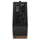 Fractal Design Terra Graphite SFF PC Case, Mini ITX, Walnut Front, Anodized Aluminium Exterior, 322mm GPU Support, Requires SFX/