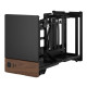 Fractal Design Terra Graphite SFF PC Case, Mini ITX, Walnut Front, Anodized Aluminium Exterior, 322mm GPU Support, Requires SFX/