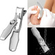 Ultra Sharp Nail Clippers Anti Splash Steel Nail Clippers Wide Jaw Opening with Nail File