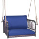 Patio Porch Swing Chair with Back and Seat Cushion for Patio Balcony Backyard