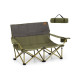 Oversized Camping Chair Folding Camping Couch with Cup Holders