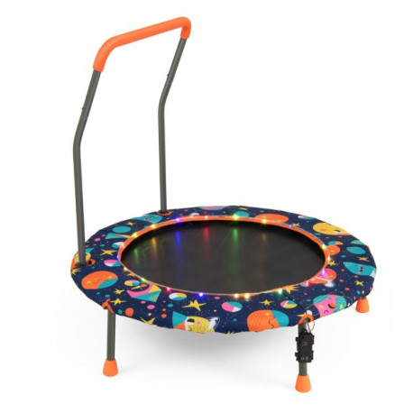 Mini Trampoline for Children with LED Lights and Safety Handle