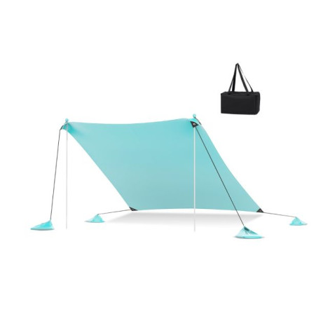 Beach Tent Sun Shelter with 4 Sandbags and UPF 50+ Protection