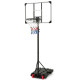 223-253 cm Portable Basketball Hoop with Front Wheels and Fillable Base