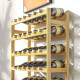 42-Bottle Wooden Wine Rack - Natural Finish