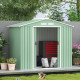 Outsunny 7 x 4ft Metal Garden Shed, Outdoor Storage Tool House with Ventilation Slots, Foundation Kit and Lockable Double Doors,