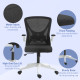 Vinsetto Mesh Back Office Chair, with Flip-Up Arms - Black and White