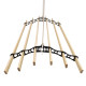 Clothing Airer Ceiling Pulley - Black - 1.4m