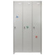 Metal Storage Lockers - Three Doors, Grey