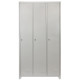 Metal Storage Lockers - Three Doors, Grey