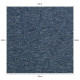 40 x Carpet Tiles 10m2 / Storm Blue &amp; Anthracite