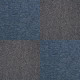 40 x Carpet Tiles 10m2 / Storm Blue &amp; Charcoal Black