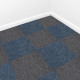 40 x Carpet Tiles 10m2 / Storm Blue &amp; Charcoal Black