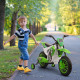 12V Kids Electric Motorcycle Ride-On, with Training Wheels, for Ages 3-6 Years - Green