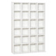 CD Storage Unit with Adjustable Shelves, 89 x 130.5 cm, White