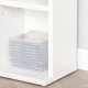 CD Storage Unit with Adjustable Shelves, 89 x 130.5 cm, White