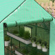 Outsunny Walk-in Greenhouse with 3 Tier Shelves, Outdoor Green House Garden Grow House with Reinforced PE Cover, Roll-up Door an