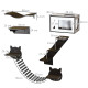 PawHut 5 Piece Cat Wall Shelves, Wall-Mounted Cat Tree for Indoor Use - Brown