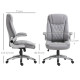 Vinsetto High Back Executive Office Chair Home Swivel PU Leather Ergonomic Chair, with Flip-up Arm, Wheels, Adjustable Height, G