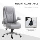 Vinsetto High Back Executive Office Chair Home Swivel PU Leather Ergonomic Chair, with Flip-up Arm, Wheels, Adjustable Height, G