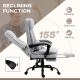 Vinsetto Office Chair, Ergonomic Desk Chair with 6-Point Vibration Massage and Lumbar Heating, Computer Chair with Lumbar Suppor