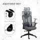 Vinsetto Mesh Office Chair, Ergonomic Desk Chair, Computer Chair with Adjustable Headrest and Lumbar Support, 135° Reclining Bac