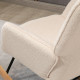 Berber Fleece Nursery Glider Rocker for Nursing, Wingback Rocking Chair for Living Room, Beige