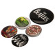 The Beatles Apple Corps Button Badge Set