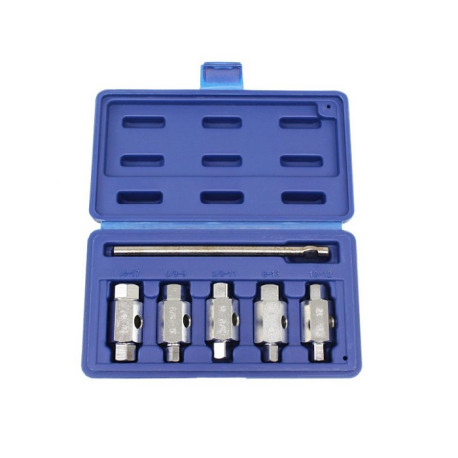 US Pro 6pc Double Ended Oil Plug Drain Key Set