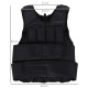 15kg Adjustable Metal Sand Weight Vest Black | Aosom UK