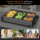 4 Tray Electric Food Warmer Buffet Server with Warming Plate, Cool Touch Handles, Adjustable Temperature, 300W, 2 x 2.4L and 2 x