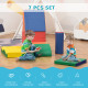 Soft Play Set, 7 Piece Soft Foam Blocks, Toddler Climb and Crawl Activity Play Set for 1-3 Years, Soft Play Equipment for Buildi