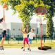 Outdoor Free Standing Basketball Stand Kids Fun Ball Games Net Hoop Garden Sports Backboard Portable Height Adjustable (1.55m-2.