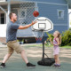 Portable Basketball Stand 94-123cm Basket Height Adjustable Hoop For Adults Suitable for Pool Side